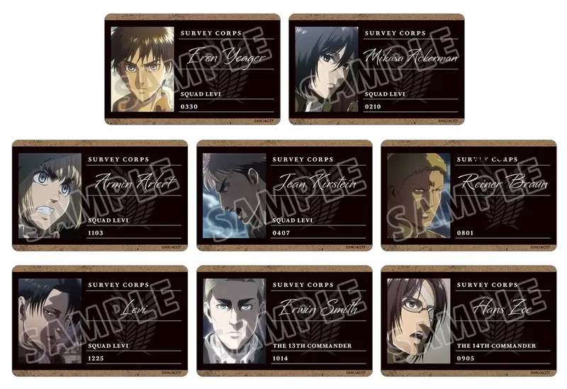 Attack On Titan Trading Profile Card (Set of 8 Packs) image 1