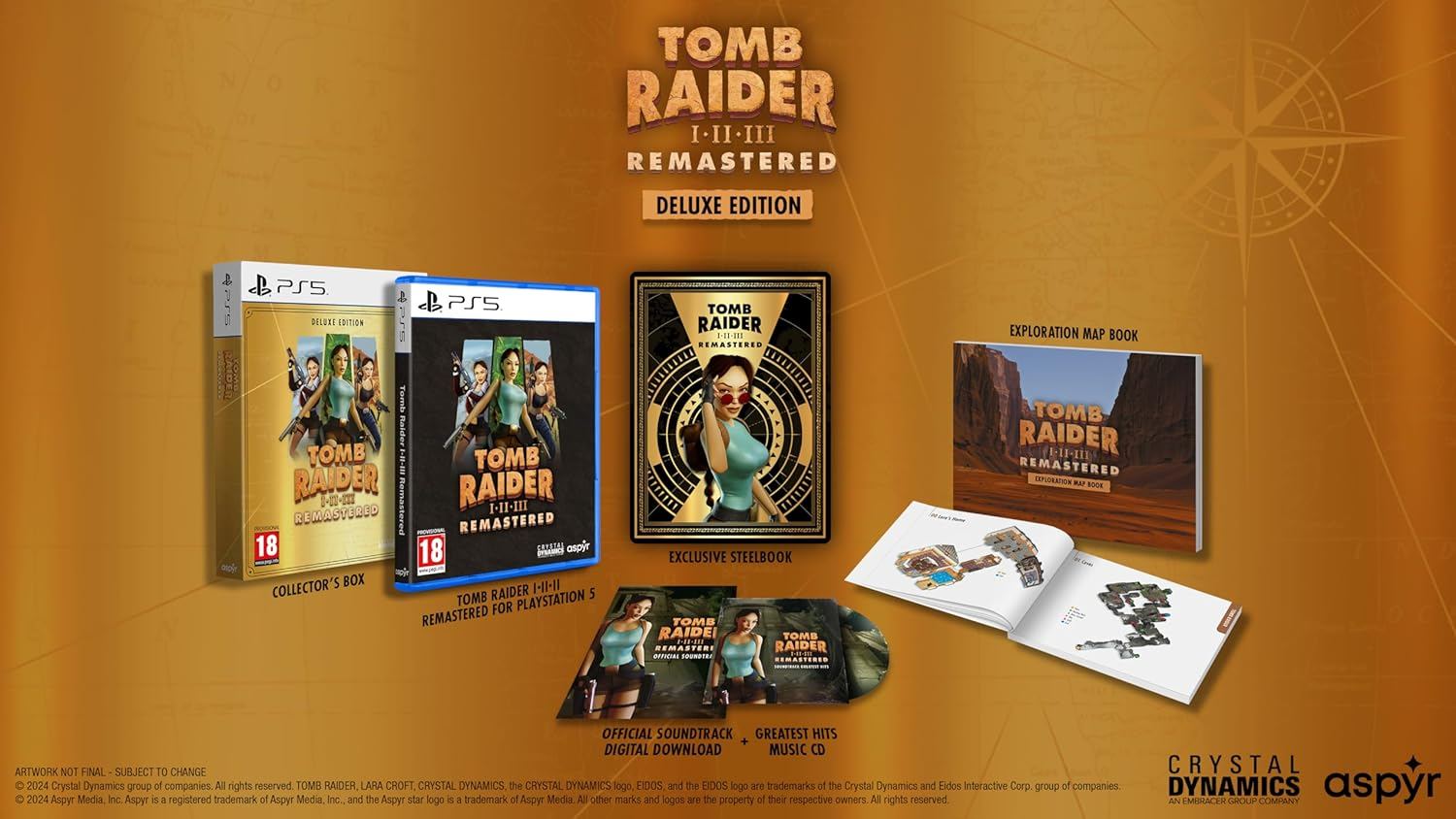 Tomb Raider I-III Remastered Starring Lara Croft [Deluxe Edition 