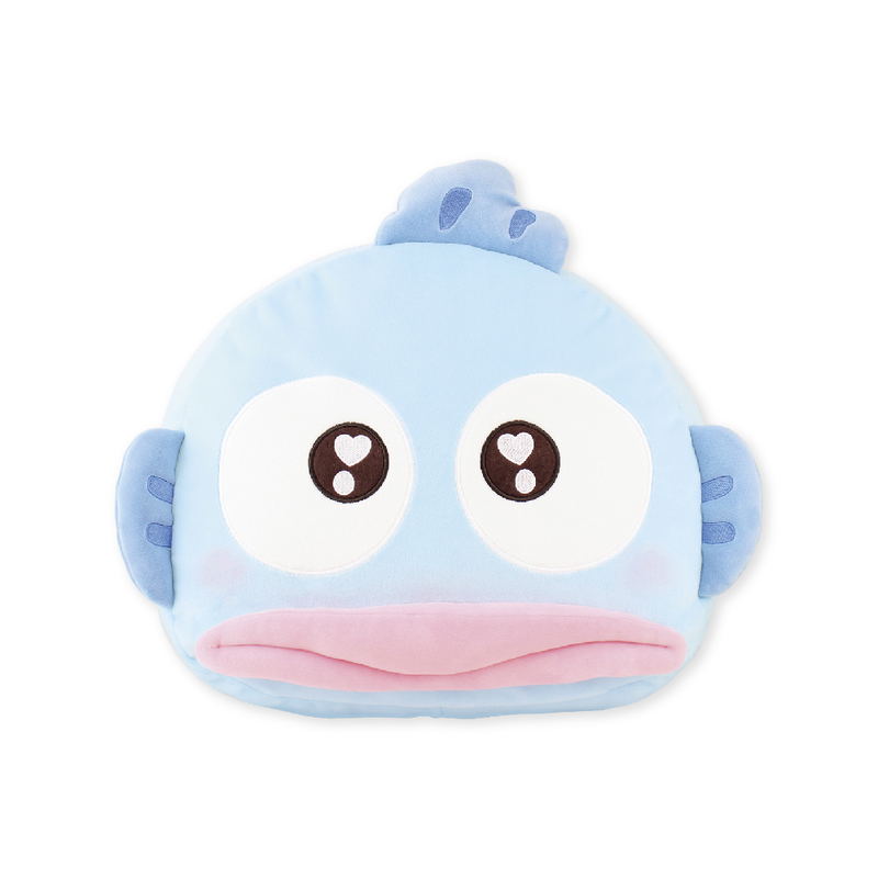 Sanrio Characters Mocchiri Face Cushion Uruuru: Hangyodon image 1