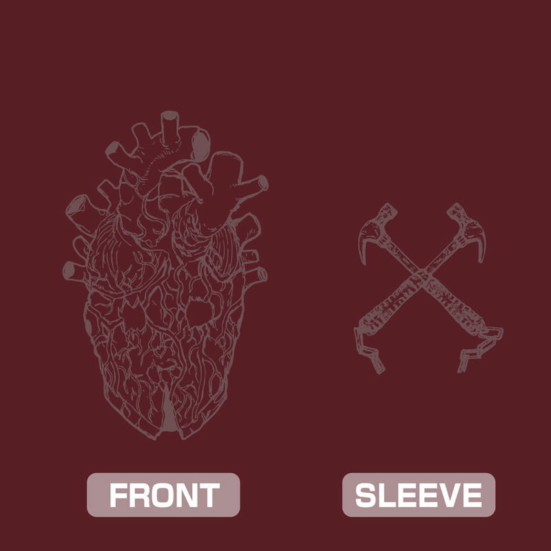 Dorohedoro (Original Version) - Shin Mask T-shirt (Burgundy | Size M) image 2