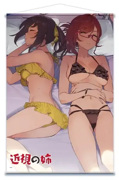 Kinshi No Ane Select Scenes B2 Tapestry Sister & Kakita-san (Swimwear) image 1