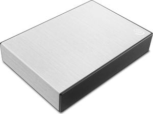 Seagate One Touch Portable HDD with Password Silver +Rescue 5TB, USB 3.0 Micro-B_