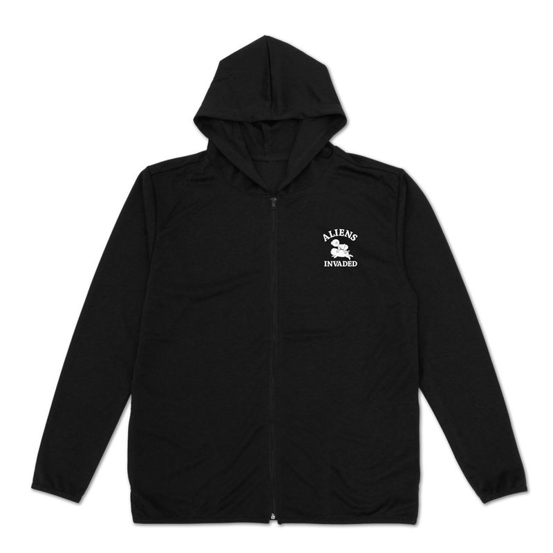 Dead Dead Demons Dededede Destruction - Invaders Thin Dry Hoodie (Black | Size L) image 2