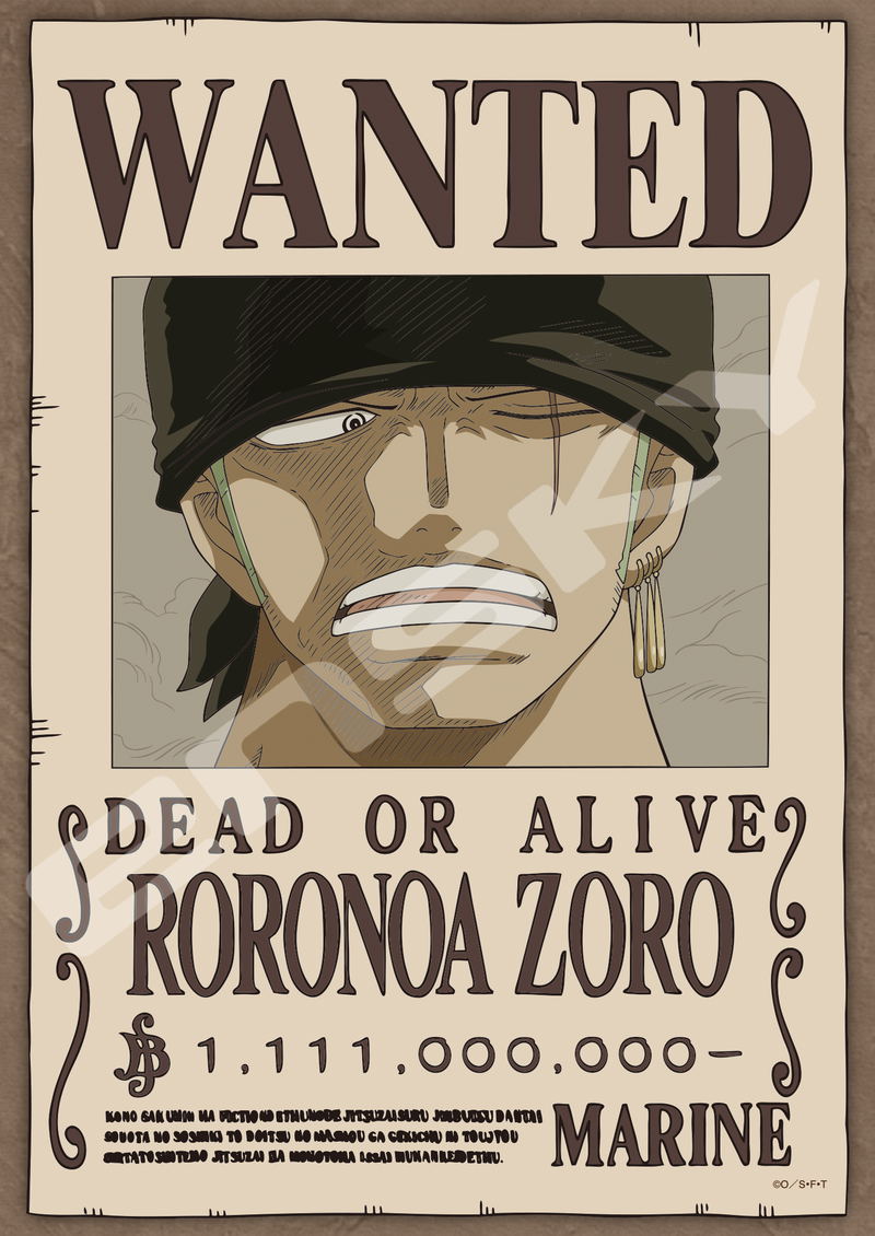 One Piece Jigsaw Puzzle 208 Piece 208-135 Swordsman Pirate Hunter Zoro image 1