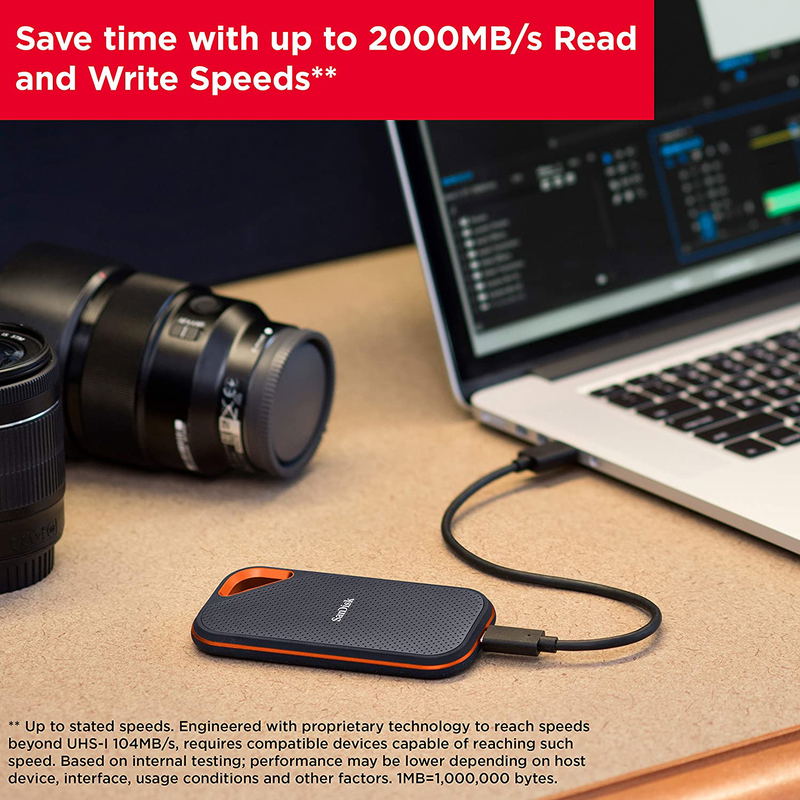 SanDisk Extreme Pro Portable SSD V2, USB-C 3.2 (1TB) image 4