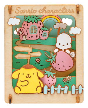 Sanrio Characters Paper Theater -Wood Style- PT-W20 Strawberry House 1_