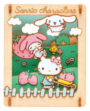 Sanrio Characters Paper Theater -Wood Style- PT-W21 Strawberry House 2_