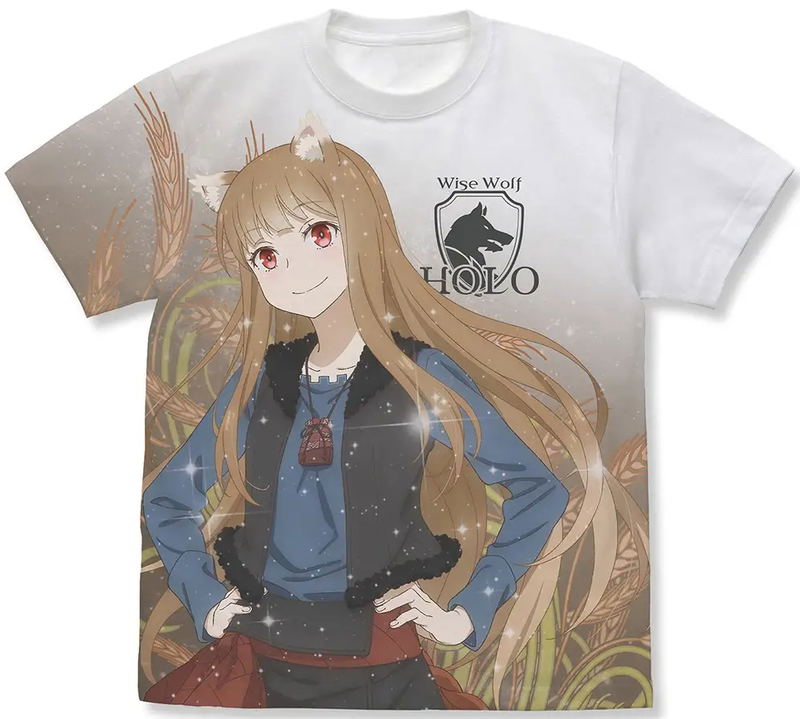 Spice And Wolf: Merchant Meets The Wise Wolf - Holo Full Graphic T-shirt (White | Size L) image 1