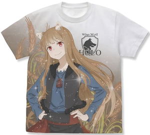 Spice And Wolf: Merchant Meets The Wise Wolf - Holo Full Graphic T-shirt (White | Size XL)_