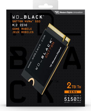 Western Digital WD_BLACK SN770M NVMe SSD 2TB, M.2 2230 / M-Key / PCIe 4.0 x4_