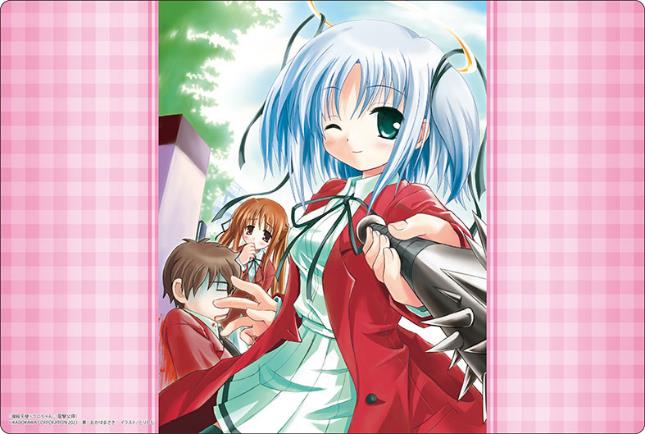 Bushiroad Rubber Mat Collection V2 Vol. 1275 Dengeki Bunko Bludgeoning Angel Dokuro-chan Dokuro-chan & Kusakabe Sakura & Minakami Shizuki image 1