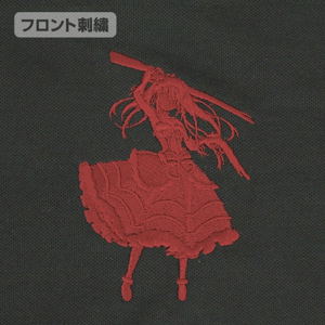 Date A Live IV - Kurumi Tokisaki Silhouette Embroidered Polo Shirt (Black | Size L)_