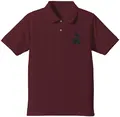 Date A Live IV - Kurumi Tokisaki Silhouette Embroidered Polo Shirt (Burgundy | Size S) thumbnail 1