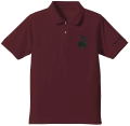 Date A Live IV - Kurumi Tokisaki Silhouette Embroidered Polo Shirt (Burgundy | Size XL) thumbnail 1