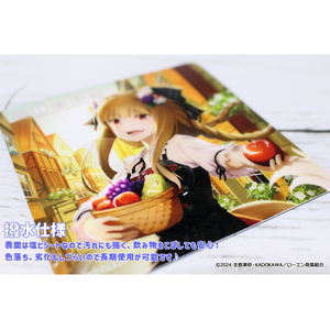 Spice And Wolf Rubber Mat Coaster Autumn_