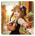 Spice And Wolf Rubber Mat Coaster Autumn thumbnail 1