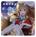 Spice And Wolf Rubber Mat Coaster Christmas thumbnail 1