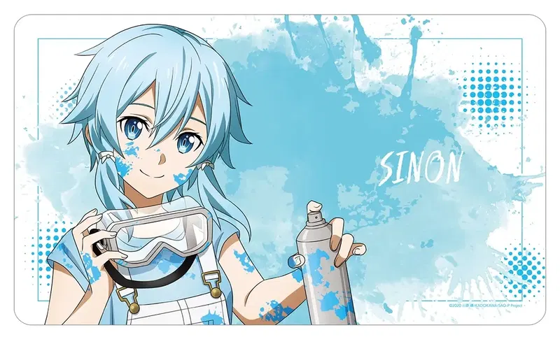 Sword Art Online Original Illustration Sinon Paint Style Ver. Multi Desk Mat image 1
