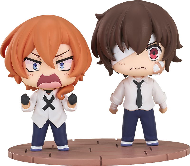 Chibi Figure Bungo Stray Dogs Wan! Dazai Osamu & Nakahara Chuya Fourteen-Year-Old Ver. image 1