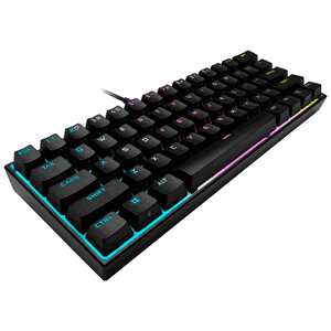 Corsair Gaming K65 RGB MINI 60% Layout, Cherry MX RGB RED, USB,_