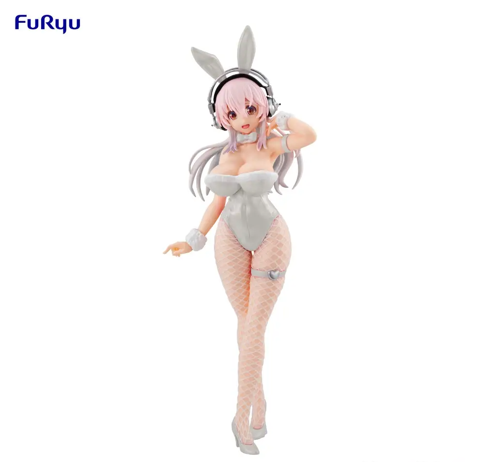 Super Sonico BiCute Bunnies Figure: Pearl White Ver. FuRyu
