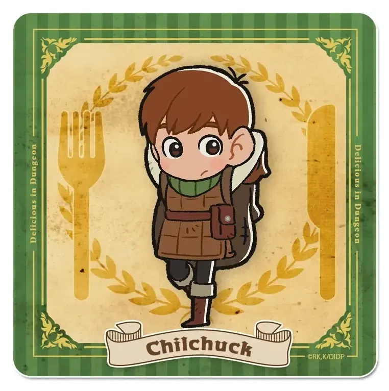 Delicious In Dungeon Rubber Mat Coaster Chilchuck image 1