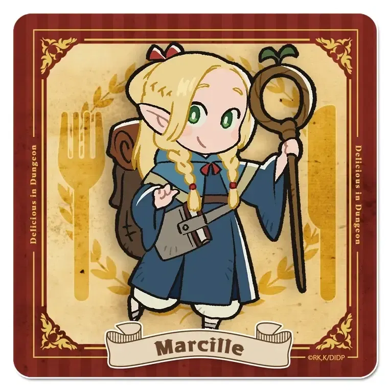 Delicious In Dungeon Rubber Mat Coaster Marcille image 1