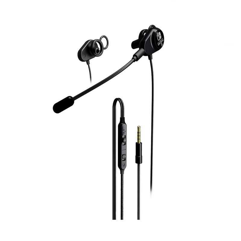 Dual Duct Gaming Earphone for Nintendo Switch (Black) image 2