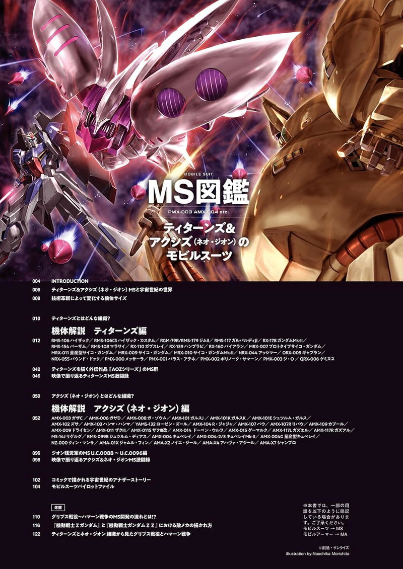 MS Encyclopedia: Mobile Suits Of Titans And Axis UC0087-88 image 2