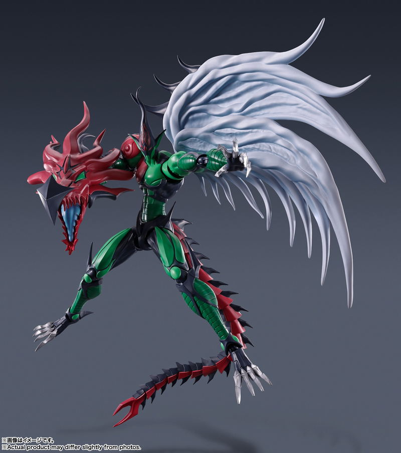 S.H.Monster Arts Yu-Gi-Oh! Duel Monsters GX: Elemental Hero Flame Wingman image 2