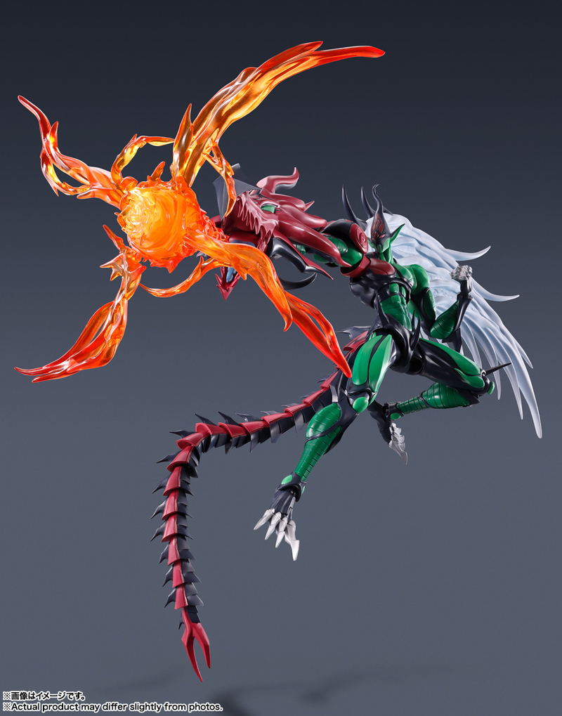 S.H.Monster Arts Yu-Gi-Oh! Duel Monsters GX: Elemental Hero Flame Wingman image 4