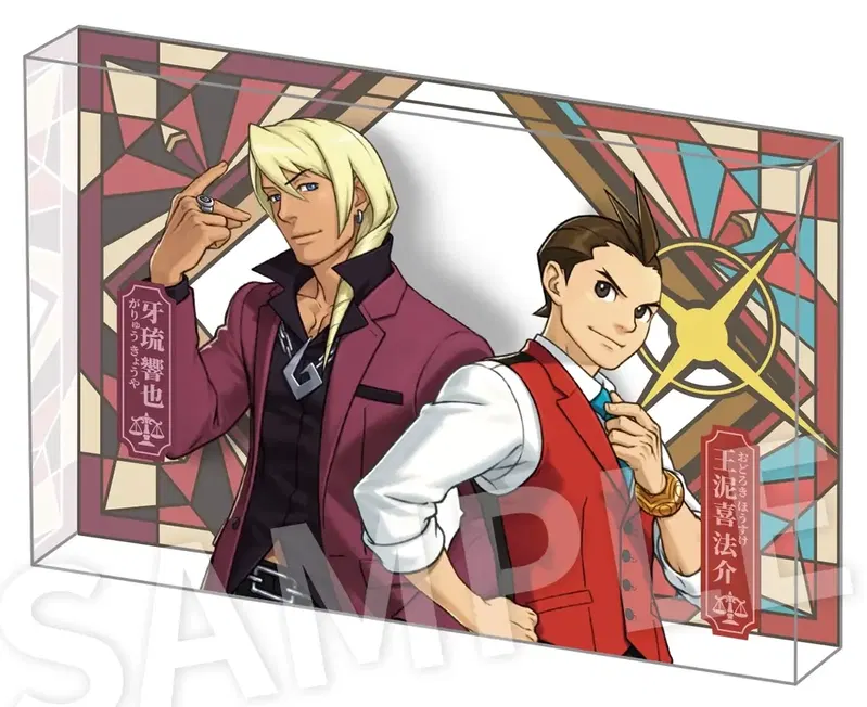 Fanthful Ace Attorney Series FP012PWAA2024 Acrylic Block Stand (Odoroki & Garyu) image 1