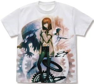 Steins;Gate - Makise Kurisu Full Graphic T-shirt (White | Size M)_