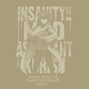 Steins;Gate - Hououin Kurisu T-shirt (Sand Khaki | Size M)_