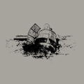 Steins;Gate - Time Machine Clash T-shirt (Light Gray | Size L) thumbnail 2
