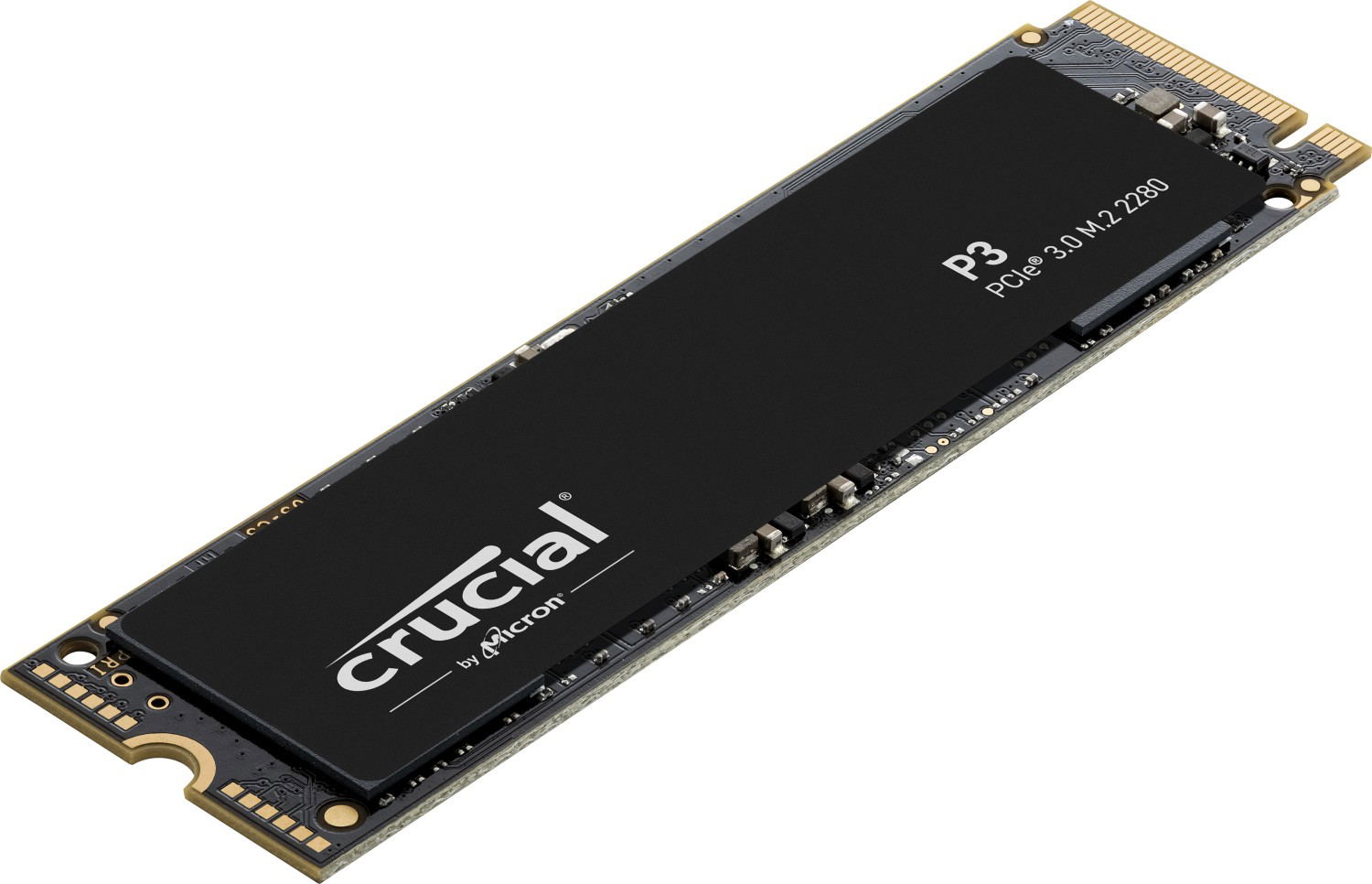 Crucial P3 SSD, M.2 2280 / M-Key / PCIe 3.0 x4 (500GB) for Laptop