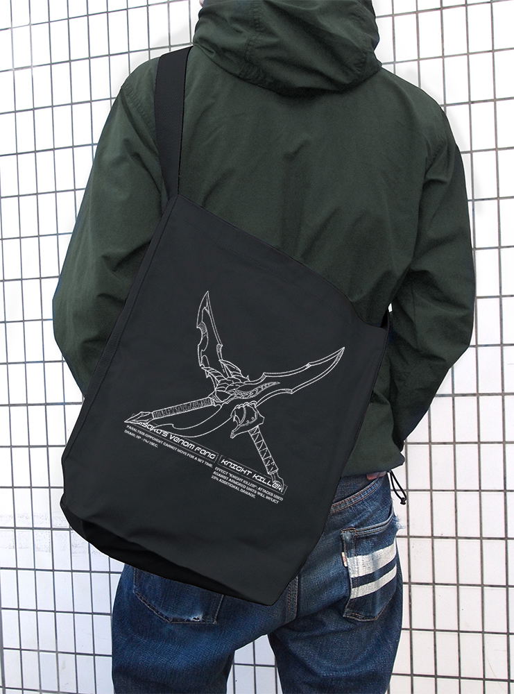 Solo Leveling - Kasaka's Poison Fang Night Killer Shoulder Tote Bag (Black) image 2