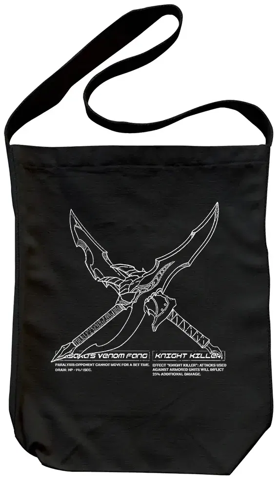 Solo Leveling - Kasaka's Poison Fang Night Killer Shoulder Tote Bag (Black) image 1
