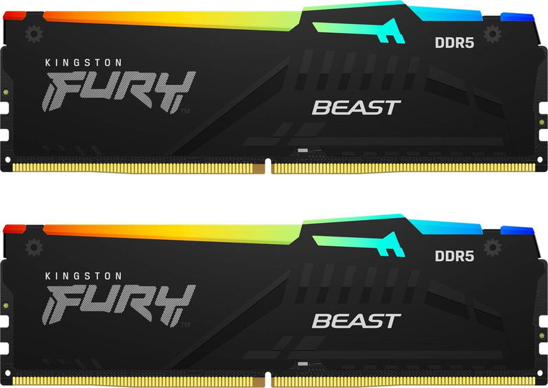 Kingston FURY Beast RGB DIMM Kit (DDR5-6000, CL40-40-40 32GB) image 1