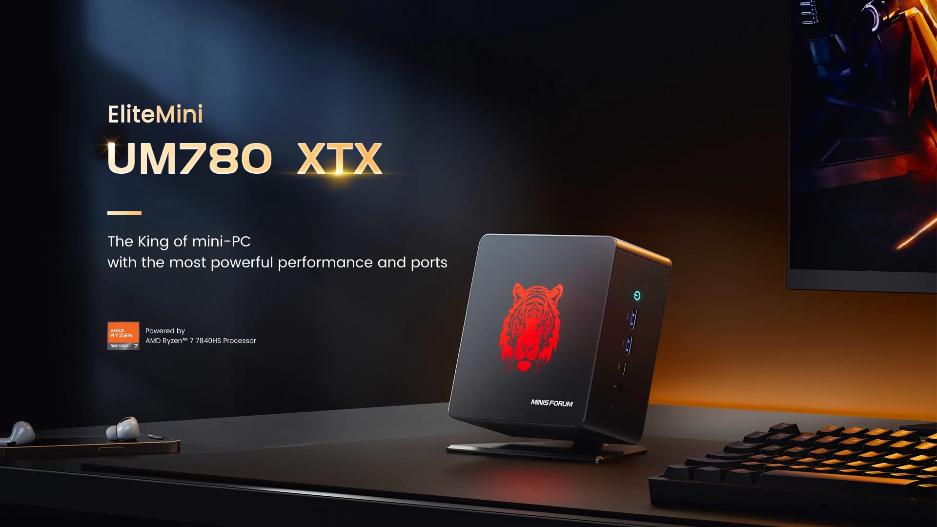 ミニPC Minisforum UM780XTX AMD 7840HS Mini-PC Minisforum Unveils UM780 XTX Mini-PC: Most Powerful Design Yet