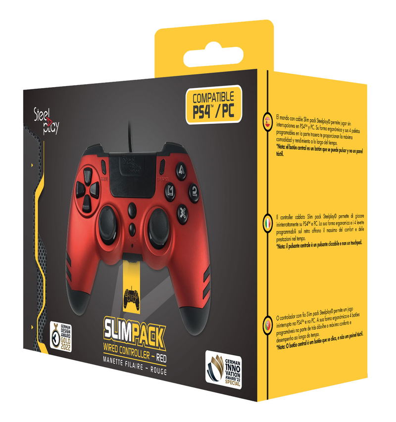 Slim Pack Wired Controller (Ruby Red) image 1