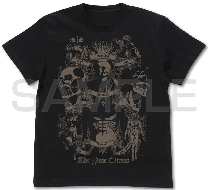 Attack On Titan - Nine Titans T-shirt Ver2.0 (Black | Size M) image 1
