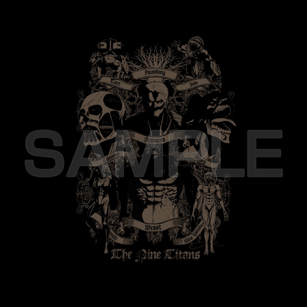 Attack On Titan - Nine Titans T-shirt Ver2.0 (Black | Size S)