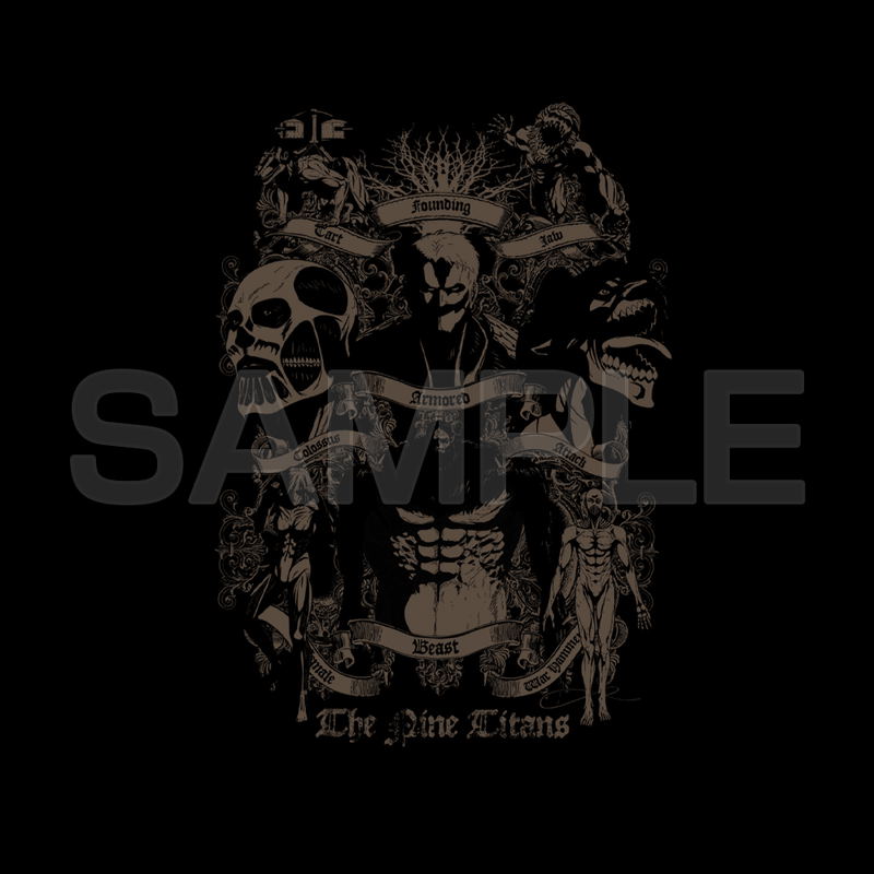 Attack On Titan - Nine Titans T-shirt Ver2.0 (Black | Size S) image 2