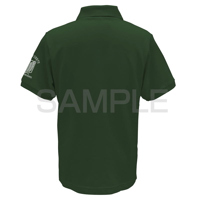 Attack On Titan - Survey Corps Embroidered Polo Shirt (Bright Green | Size M) image 2