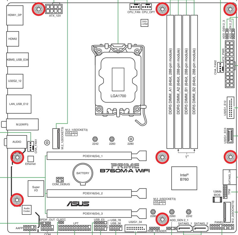 ASUS Prime B760M-A WIFI (DDR5) image 5