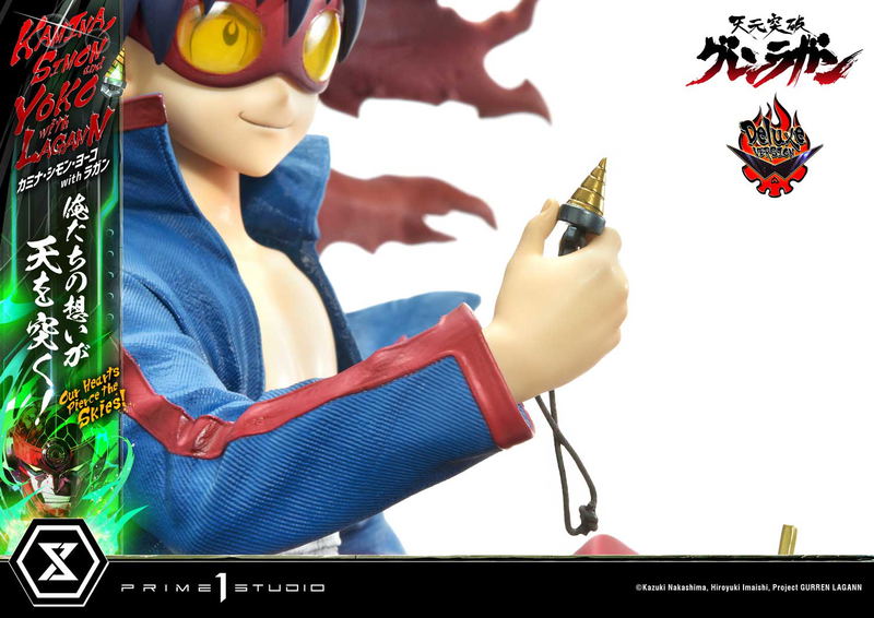 Ultimate Premium Masterline Tengen Toppa Gurren Lagann 1/4 Scale Statue: Kamina, Simon & Yoko with Lagann Our Hearts Pierce the Skies! DX Edition image 49