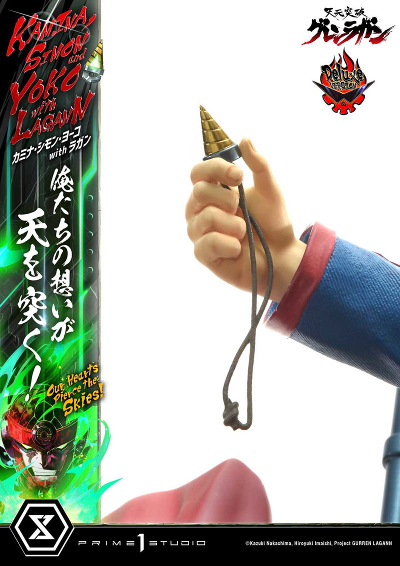 Ultimate Premium Masterline Tengen Toppa Gurren Lagann 1/4 Scale Statue: Kamina, Simon & Yoko with Lagann Our Hearts Pierce the Skies! DX Edition image 22
