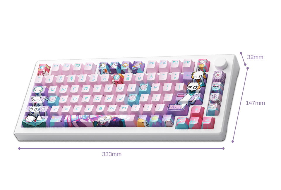 Akko 7th Anniversary MOD007 PC Kailh Sakura Pink Magnetic Switch