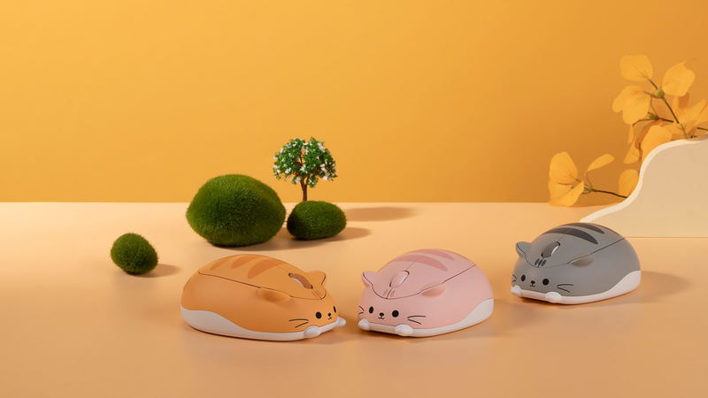Akko Wireless Cat Mouse (Orange KATE) image 4